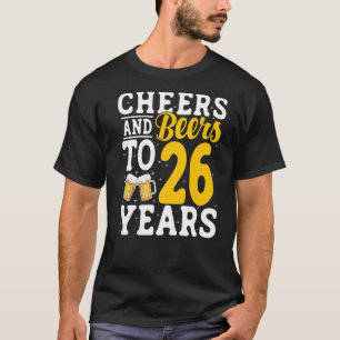 T-shirt Salades et bières à 26 ans Bière Boire 26 année