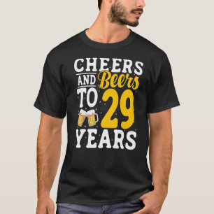 T-shirt Salades et bières à 29 ans Bière Boire 29 année
