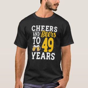 T-shirt Salades et bières à 49 ans Bière Boire 49 année