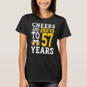T-shirt Salades et bières à 57 ans Bière Boire 57 Année