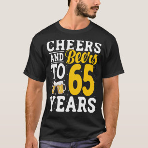 T-shirt Salades et bières à 65 ans Bière Boire 65 ans