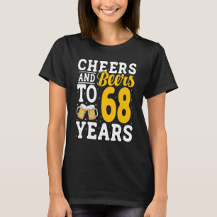 T-shirt Salades et bières à 68 ans Bière Boire 68 année