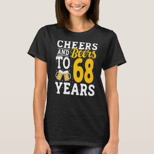 T-shirt Salades et bières à 68 ans Bière Boire 68 année
