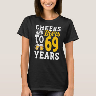 T-shirt Salades et bières à 69 ans Bière Boire 69 année