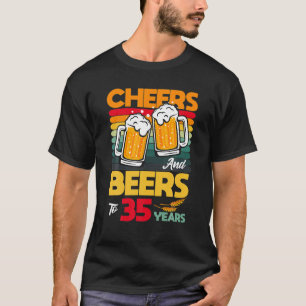 T-shirt Salades Et Bières vintages À Mon 35E Ans