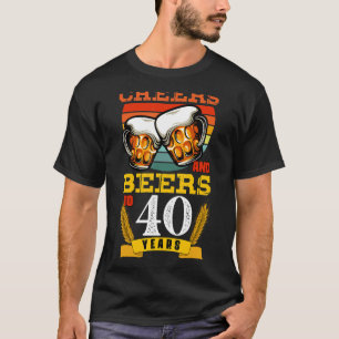 T-shirt Salades et bières vintages à mon 40e Bi âge de 40