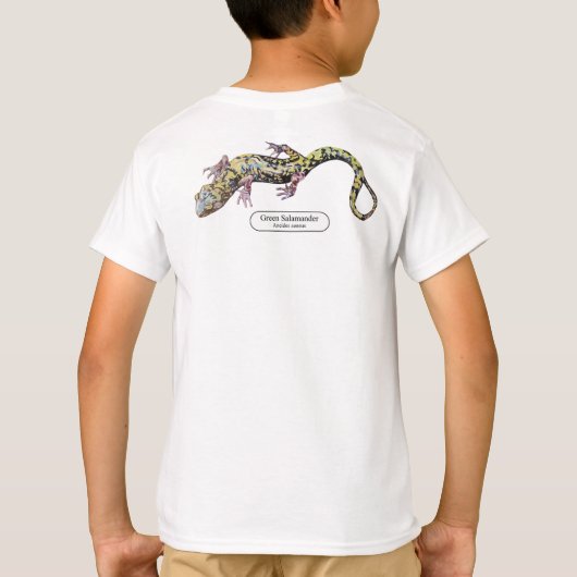 T-shirt Salamander vert (Dos)