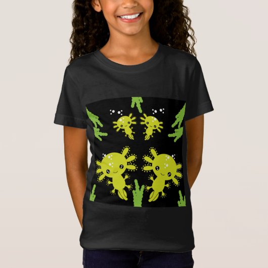 T-shirt salamandre axotique exotique (Devant)