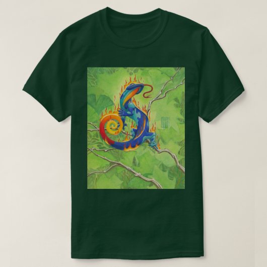 T-shirt Salamandre de lave (Design devant)