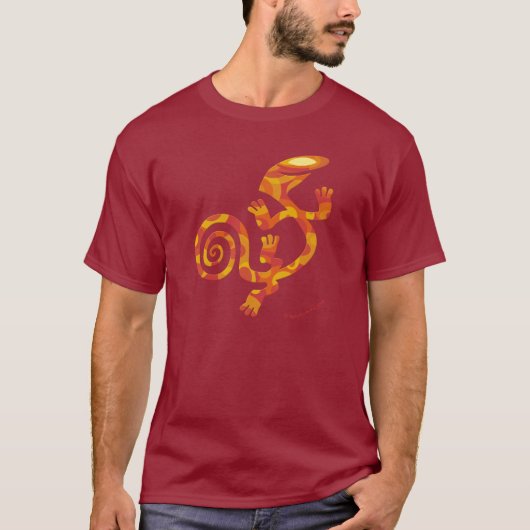 T-shirt Salamandre (imaginaire orange) (Devant)