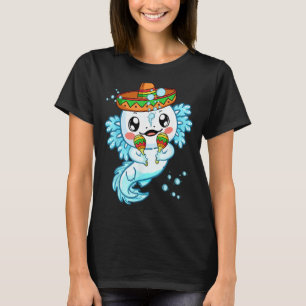 T-shirt Salamandre mexicaine Funny Axolotl Mexique Hommes