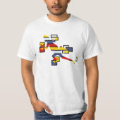 T-shirt salamandre mondrian (Devant)