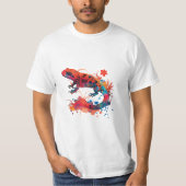 T-shirt Salamandre rouge magique (Devant)