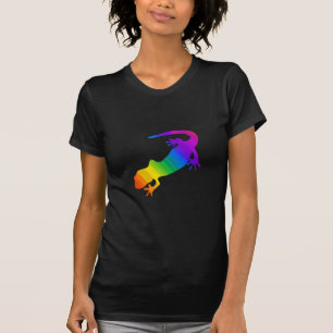 T-shirt Salamandre striée arc-en-ciel