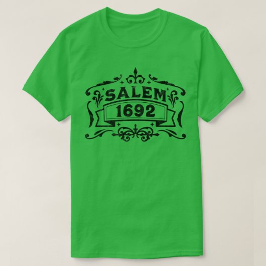T-shirt Salem 1692 - Essais de sorcière Salem - Retro Vint (Design devant)