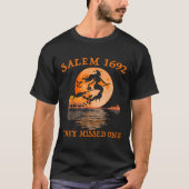 T-shirt Salem 1692 Ils Ont Manqué Une Sorcière Riding Sall (Devant)