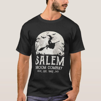 T-shirt Salem Broom Company Grunge Halloween'S Witch