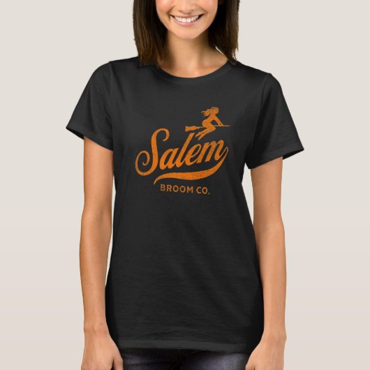 T-shirt Salem Broom Company Halloween Witch (Devant)