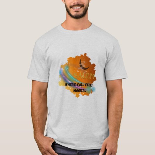 T-shirt Salem Fall Magic Rainbow Tee - Support End Witch (Devant)
