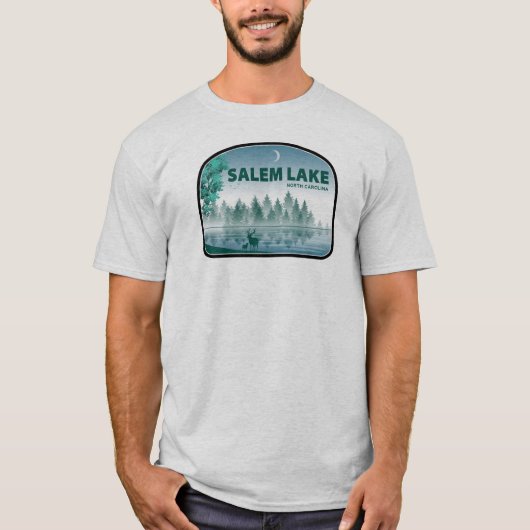 T-shirt Salem Lake North Carolina Deer (Devant)