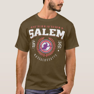 T-shirt Salem Massachusetts Sorcière Souvenir touristique 