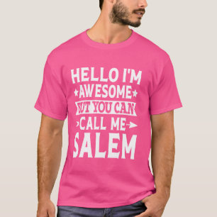 T-shirt Salem Nom de famille Appelez-moi Salem Équipe de l