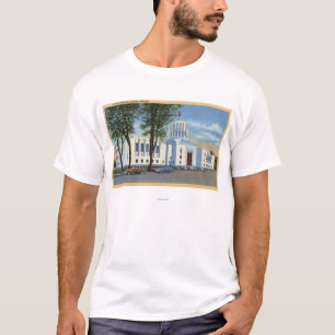T-shirt Salem, Orégon - vue de bâtiment de capitol d'ét