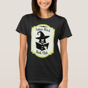 T-shirt Salem sorcier club silhouette livre amoureux vert