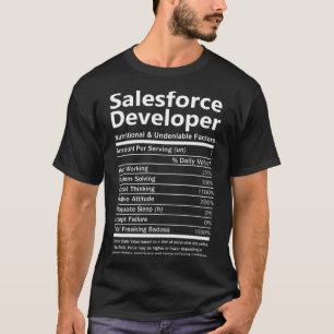 T-shirt Salesforce Developer T Shirt - Nutritif Et Und