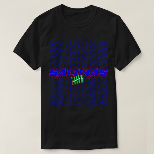 T-shirt Salinas Texte en cascade 1 (Design devant)