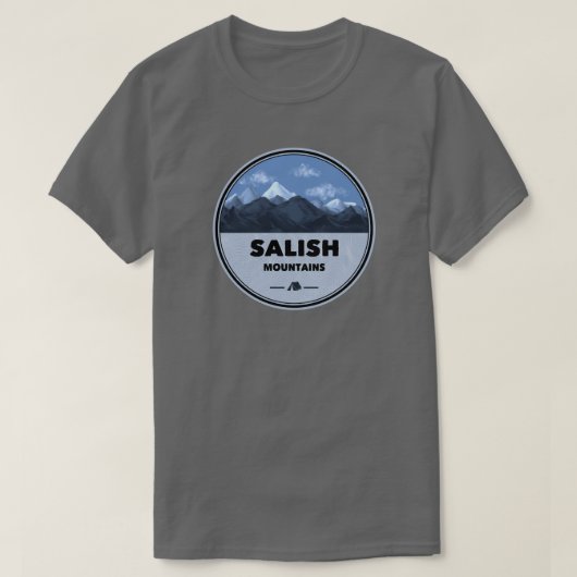 T-shirt Salish Mountains Montana Camping (Design devant)