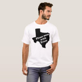 T-shirt Salissez svp avec le Texas (Devant entier)