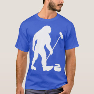 T-shirt Salle De Curling Et Pierre De Curling Avec Curli B