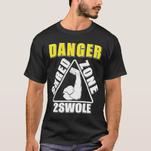 T-shirt Salle de fitness de la zone de partage de danger