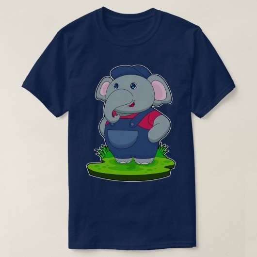 T-shirt Salle de l'artisan éléphant (Design devant)