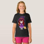 T-shirt Salle de sorcière de Fille Halloween (Devant entier)