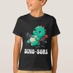 T-shirt Salle de sport de dinosaure Fitness Musculation Cu