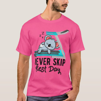 T-shirt Salle de sport de koala ours tapis roulant exercic