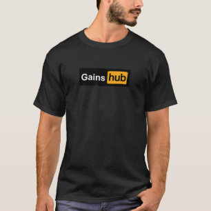 T-shirt Salle de sport Gains Hub uniquement