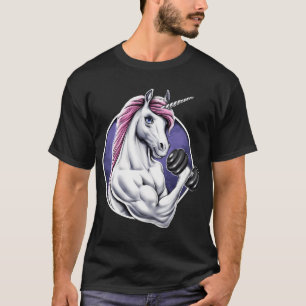 T-shirt Salle de sport Licorne Exercice de forme physique