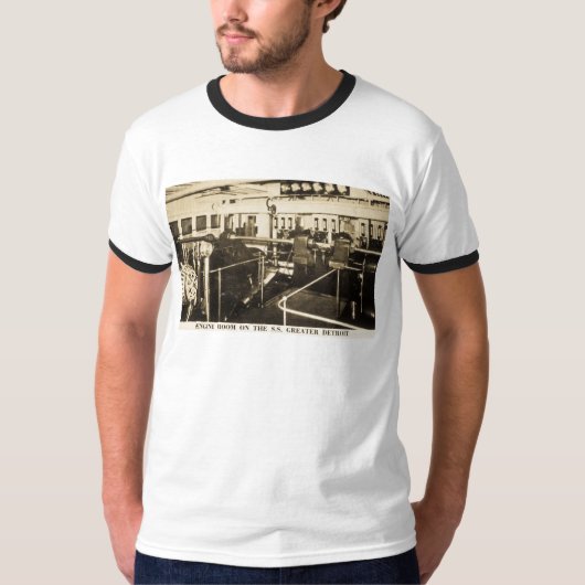 T-shirt Salle des machines sur S.S. Greater Detroit - (Devant)