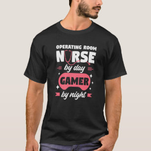 T-shirt Salle D'Exploitation Infirmière Par Joueur De Jour