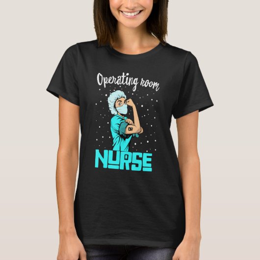 T-shirt Salle d'opération Nurse Tee, Rosie Le Riveter Nurs (Devant)
