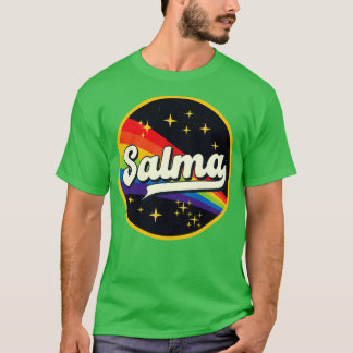 T-shirt Salma Arc En Ciel Dans L'Espace Style Vintage