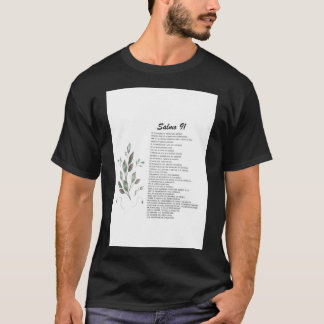T-shirt Salmo 91, Verse de la Bible espagnole