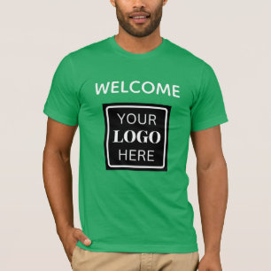 T-shirt Salon Bienvenue Logo d'entreprise Code QR