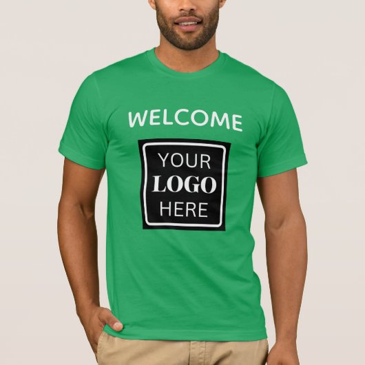 T-shirt Salon Bienvenue Logo d'entreprise Code QR (Devant)