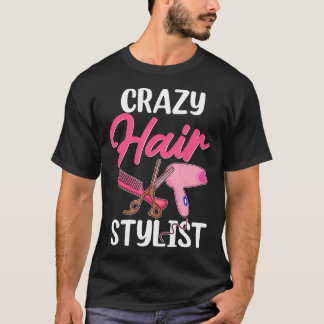 T-shirt Salon de coiffure Coiffeur Coiffeuse Coiffure foll