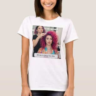 T-shirt Salon de coiffure élégant nom personnalisé