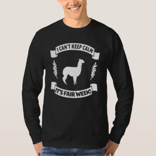 T-shirt Salon de l'état et du comté Alpaca Animaux